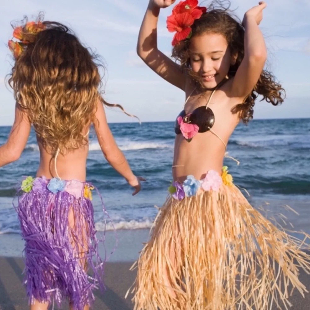 HAWAIIAN HULA • Girl Dancer Luau Beach Costume Party